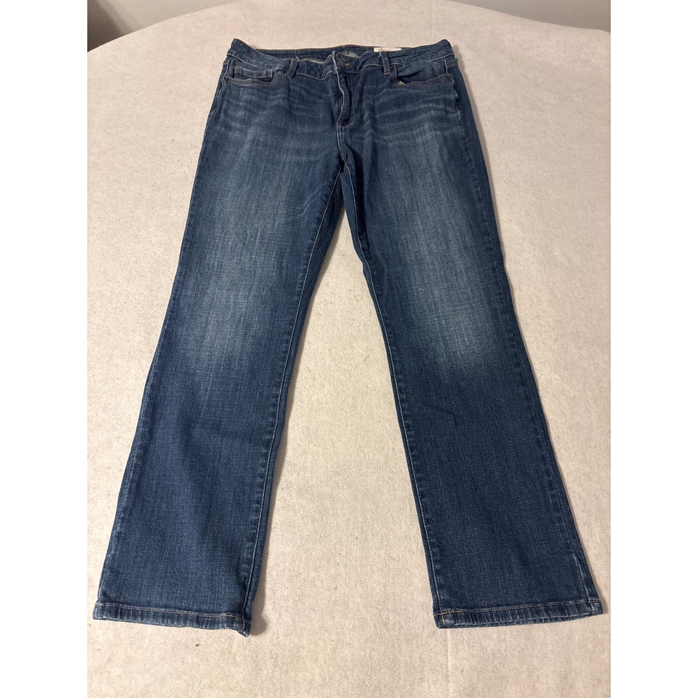 Cosmic Blue Love Straight Leg Jeans Womens Blue Medium‎ Wash Stretch34X27